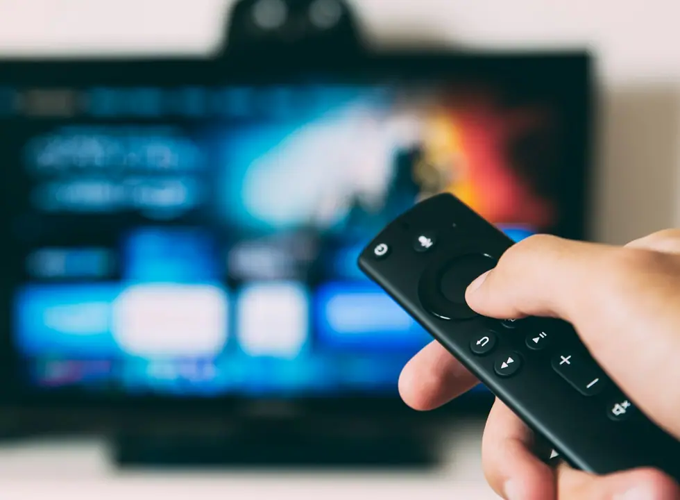 4K entertainment streaming interface on television
